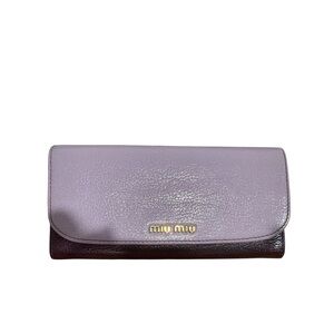 Miu Miu Lavender Leather Wallet